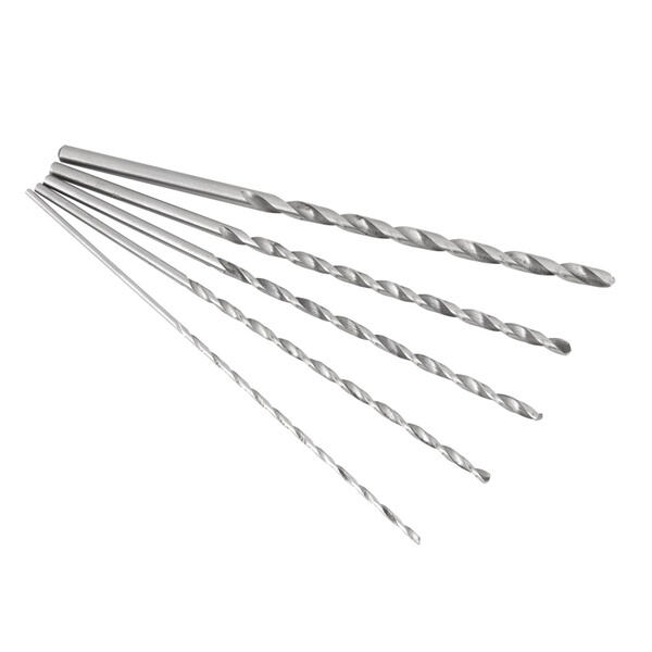 Long drill bits for heavy-duty applications