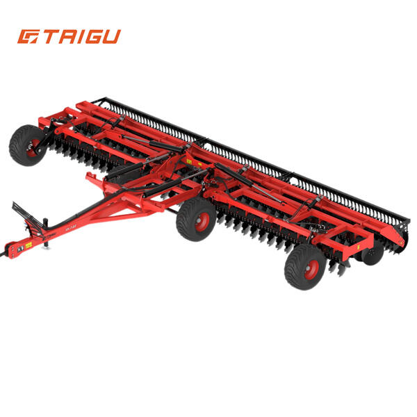 Der Titan-Disc-Harrow ist vielseitig in seiner Fähigkeit, auf einer Vielzahl von Böden zu arbeiten, was ihn zu einem verlässlichen Werkzeug für Bauern und landwirtschaftliche Fachkräfte macht.