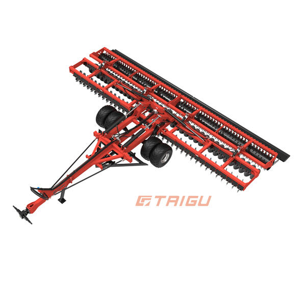 Passen Sie die Tiefe- und Winkel-Einstellungen eines Doppelscheibenpflugs einfach an, um individuelle Ergebnisse zu erzielen