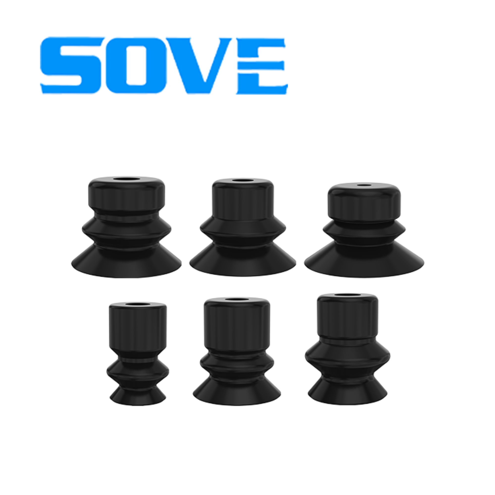 GVP-B series vacuum suction cups black double-layer