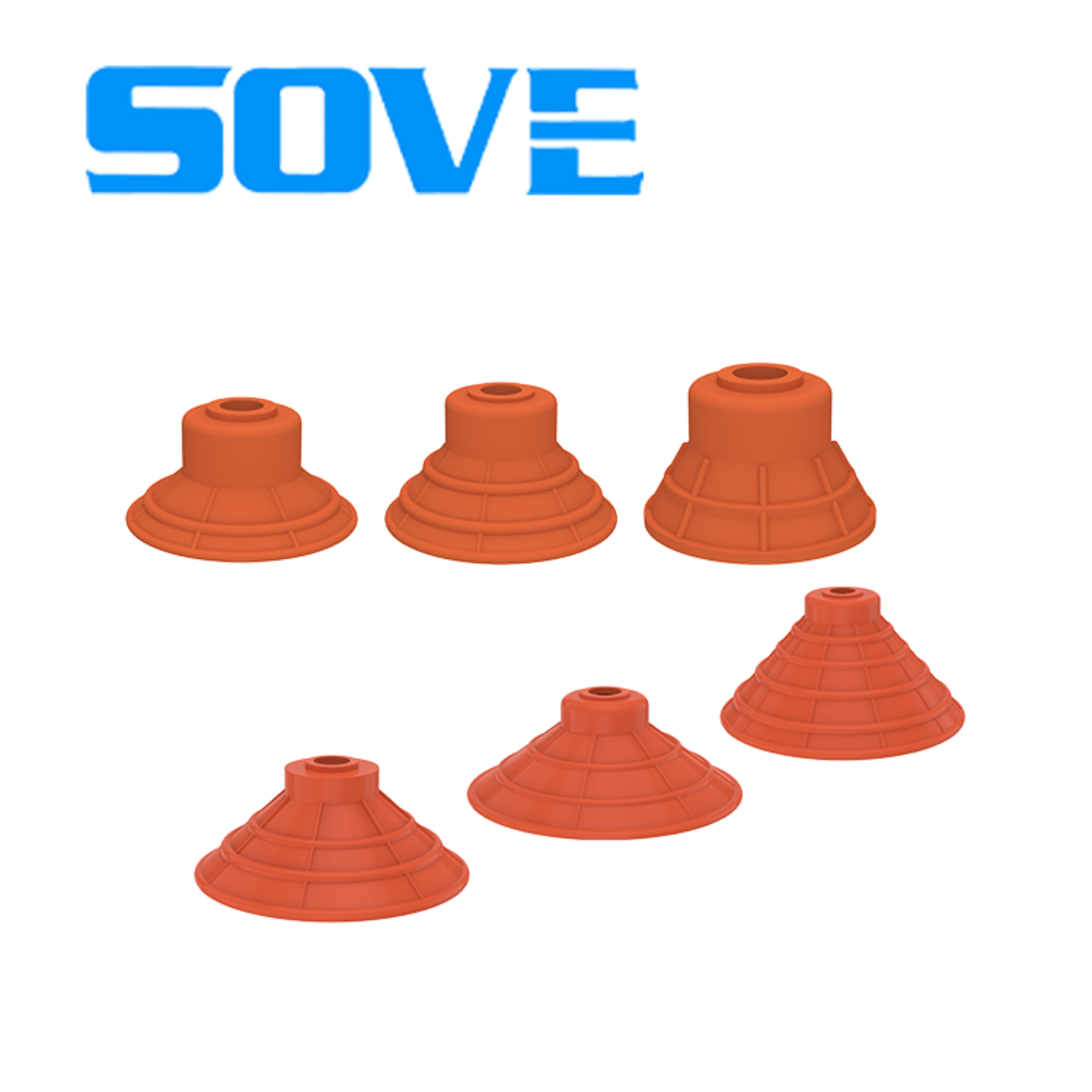 GG series vacuum suction cups red sponge sucker