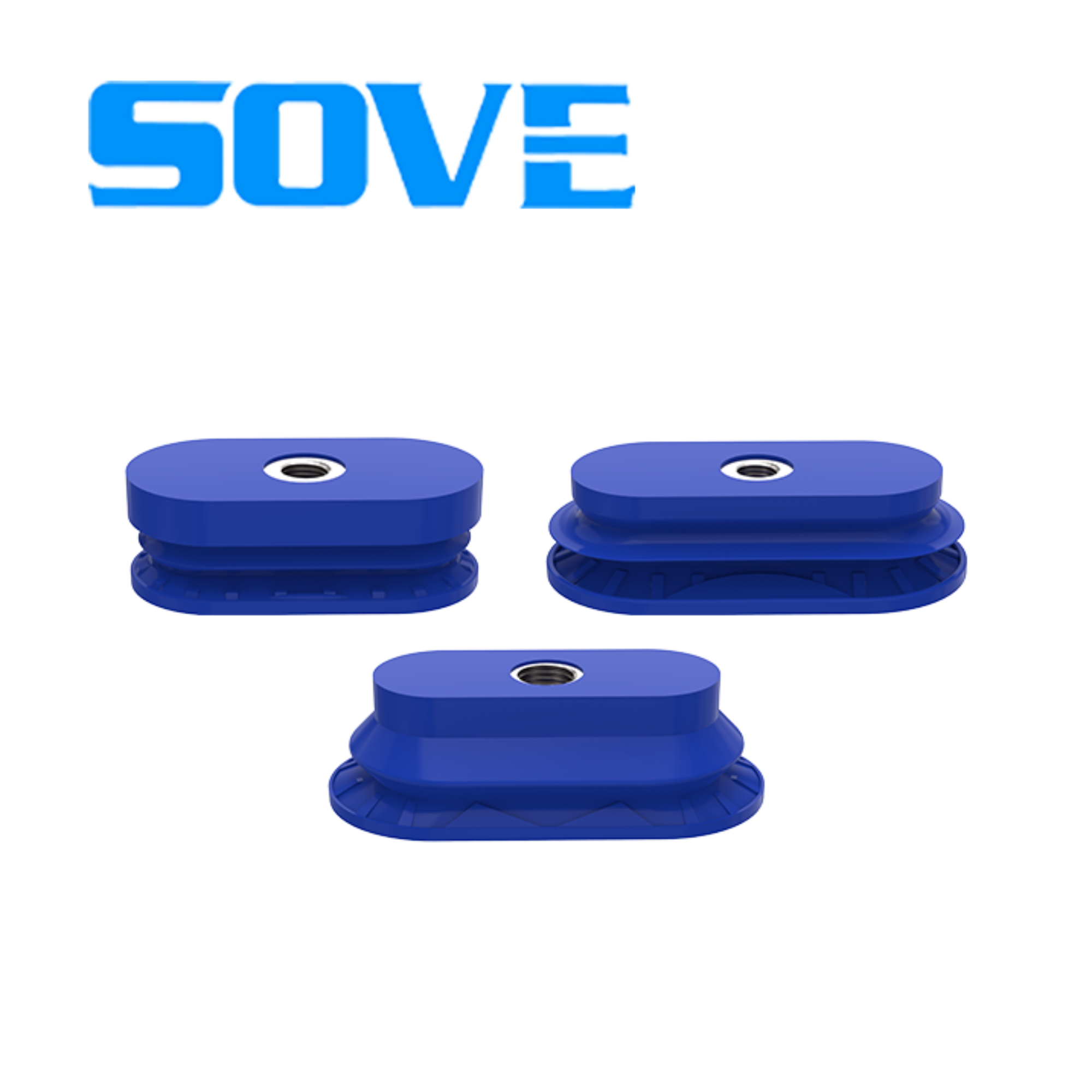 GSAOB series double layer oval vacuum suckers firm suction