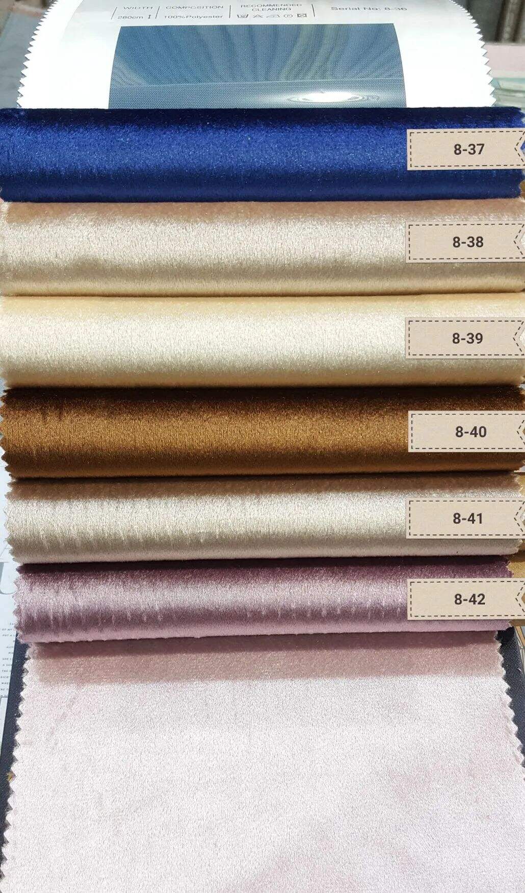 Foulola: YDL Series ltalian Velvet Curtain Fabric, 2.80m Width details