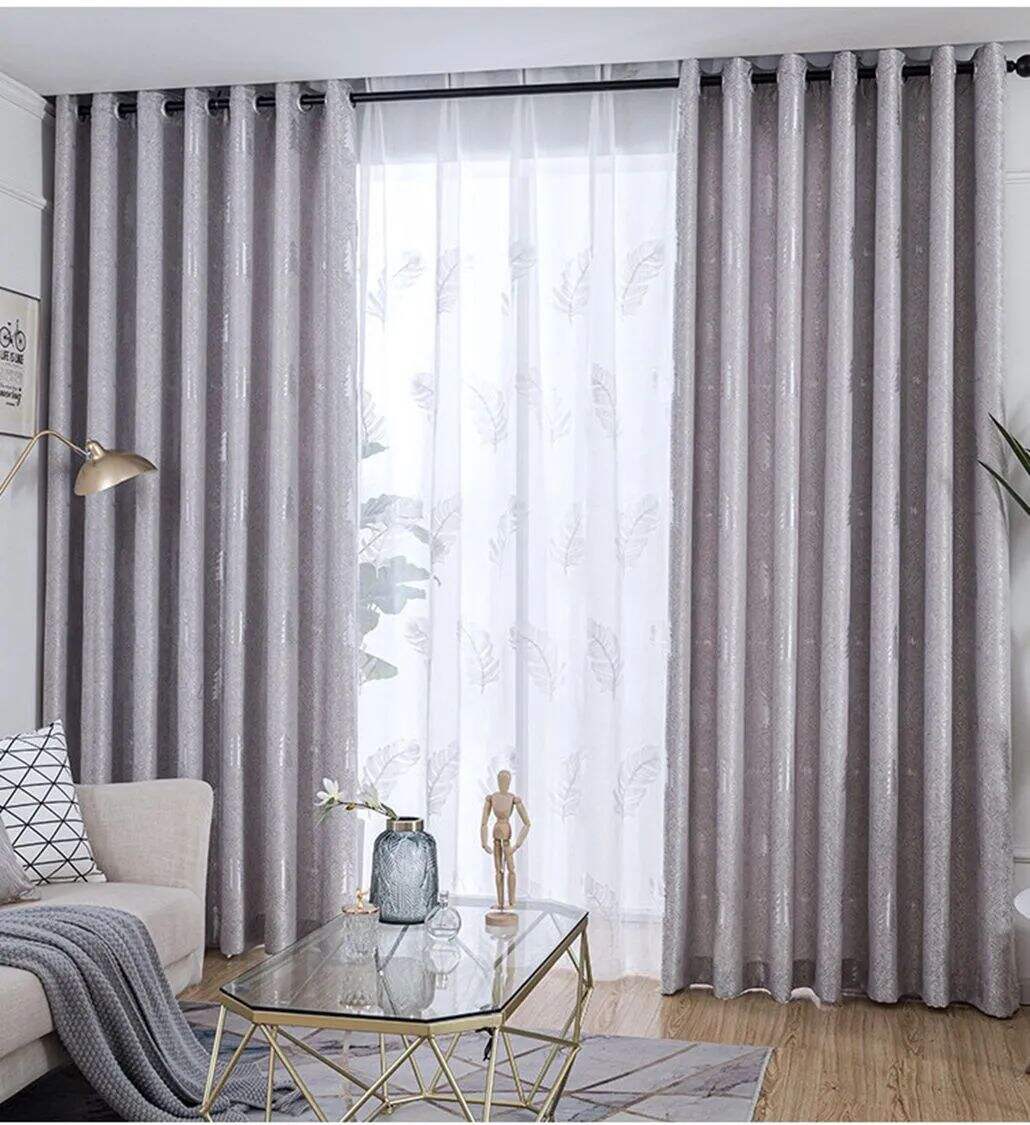 Foulola: Linen Style Polyester Brushed Jacquard Curtain factory
