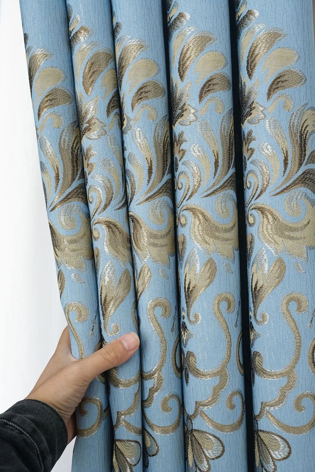 Foulola News:2.8/3.2m Width Jacquard Blackout Curtain 2201Series supplier