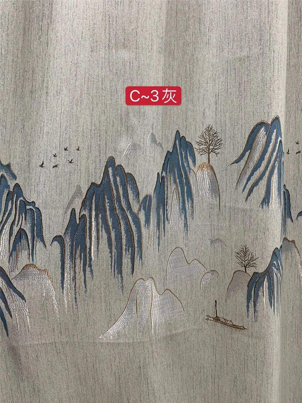 Foulola News:2.8m-3.15m Width Blackout Jaquard Curtain Fabric details