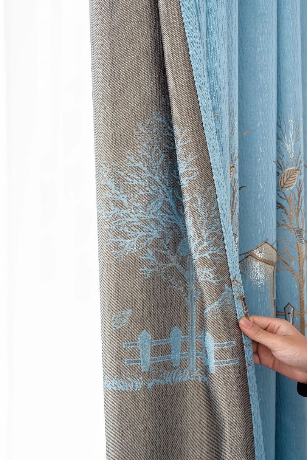 Foulola News:2.8/3.2m Width Jacquard Blackout Curtain 2201Series factory