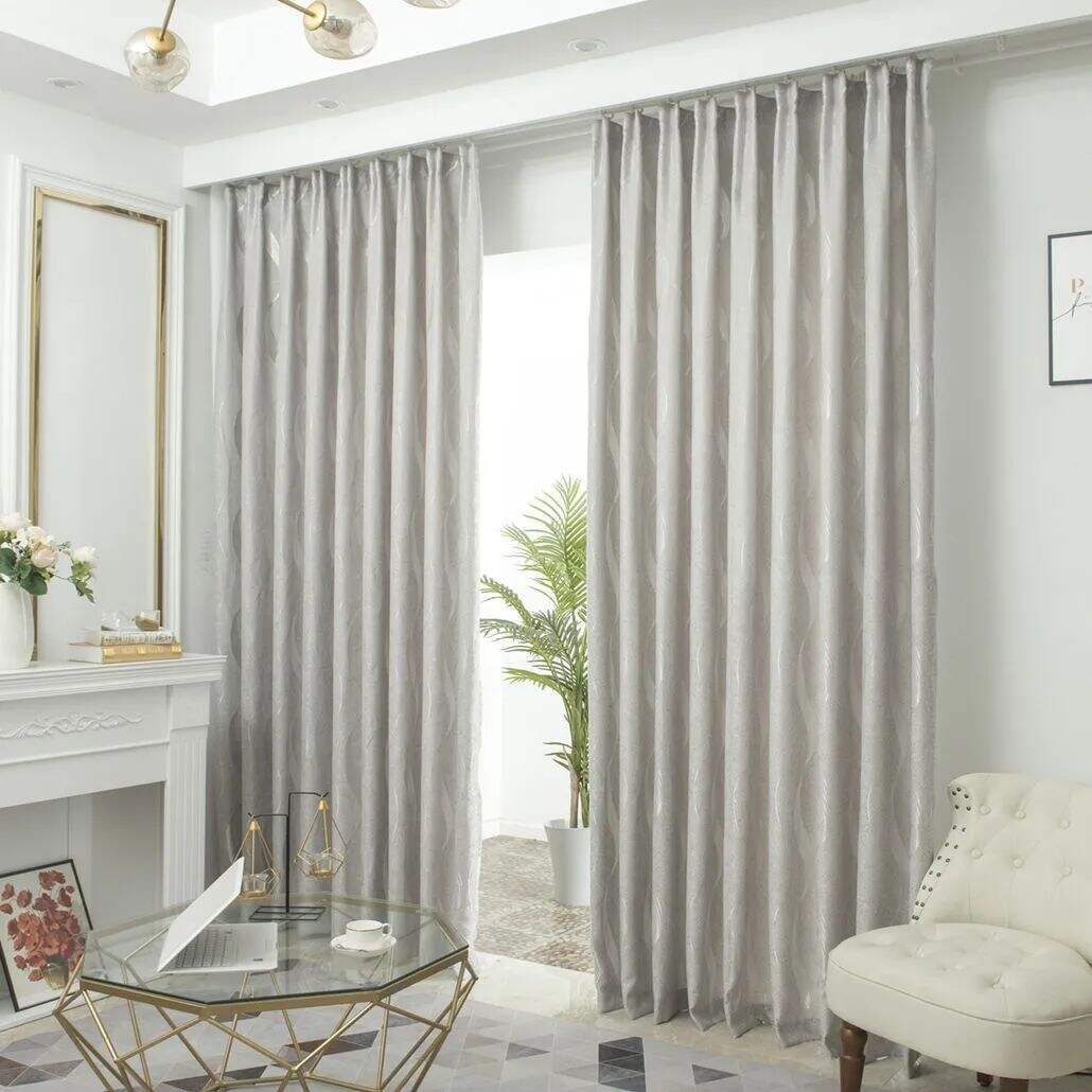 Foulola: Linen Style Polyester Brushed Jacquard Curtain supplier