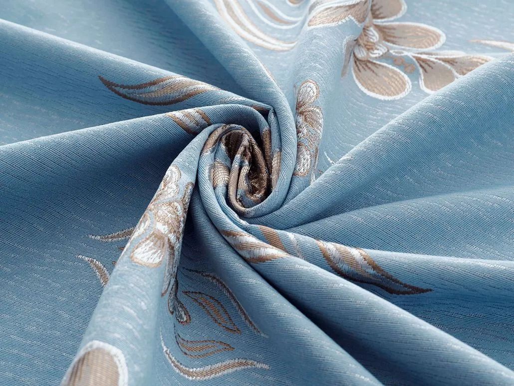 Foulola News:2.8/3.2m Width Jacquard Blackout Curtain 2201Series details