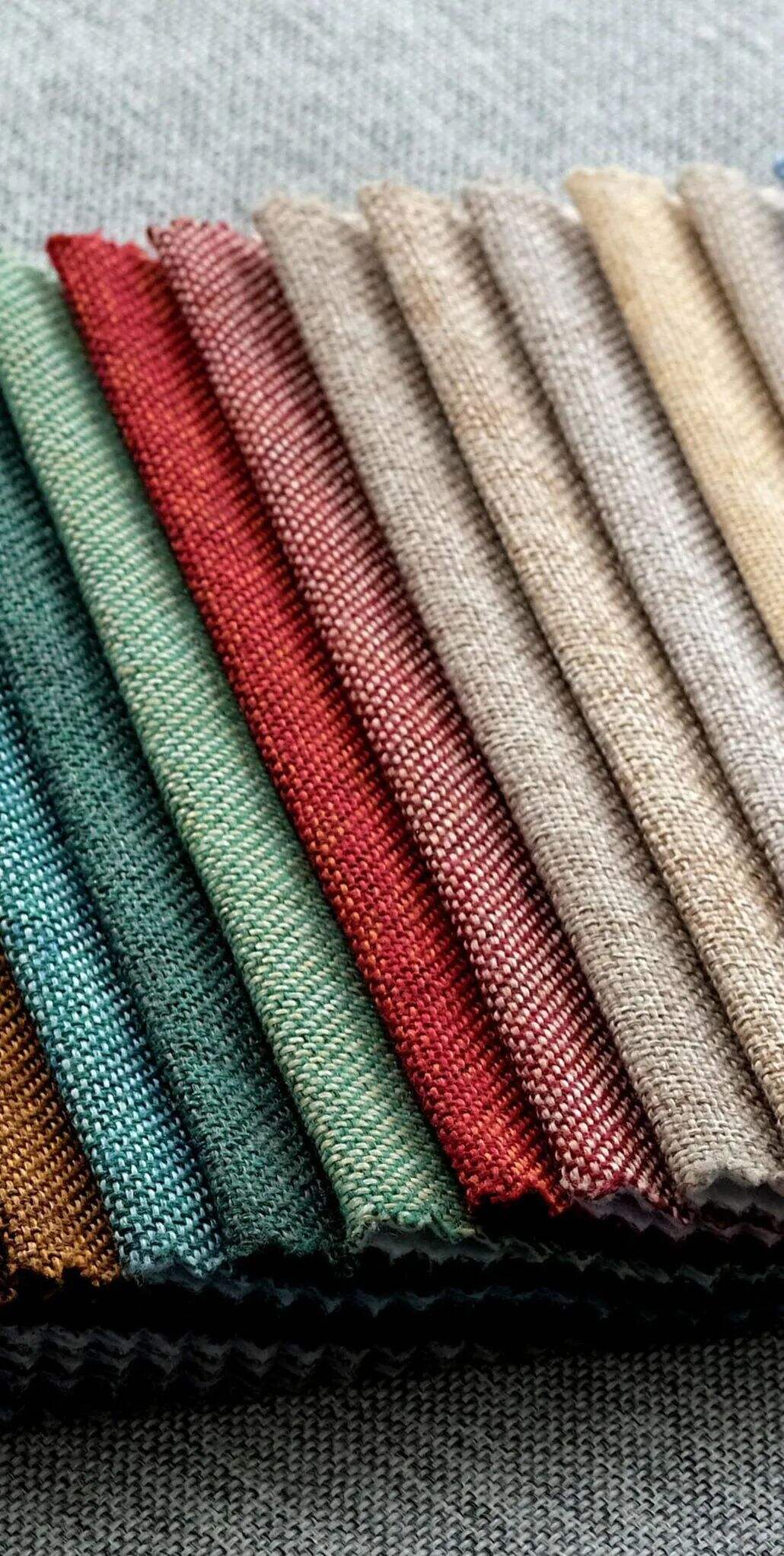 Foulola News:Plain Linen Cotton Sofa Fabric, Linen-04 details
