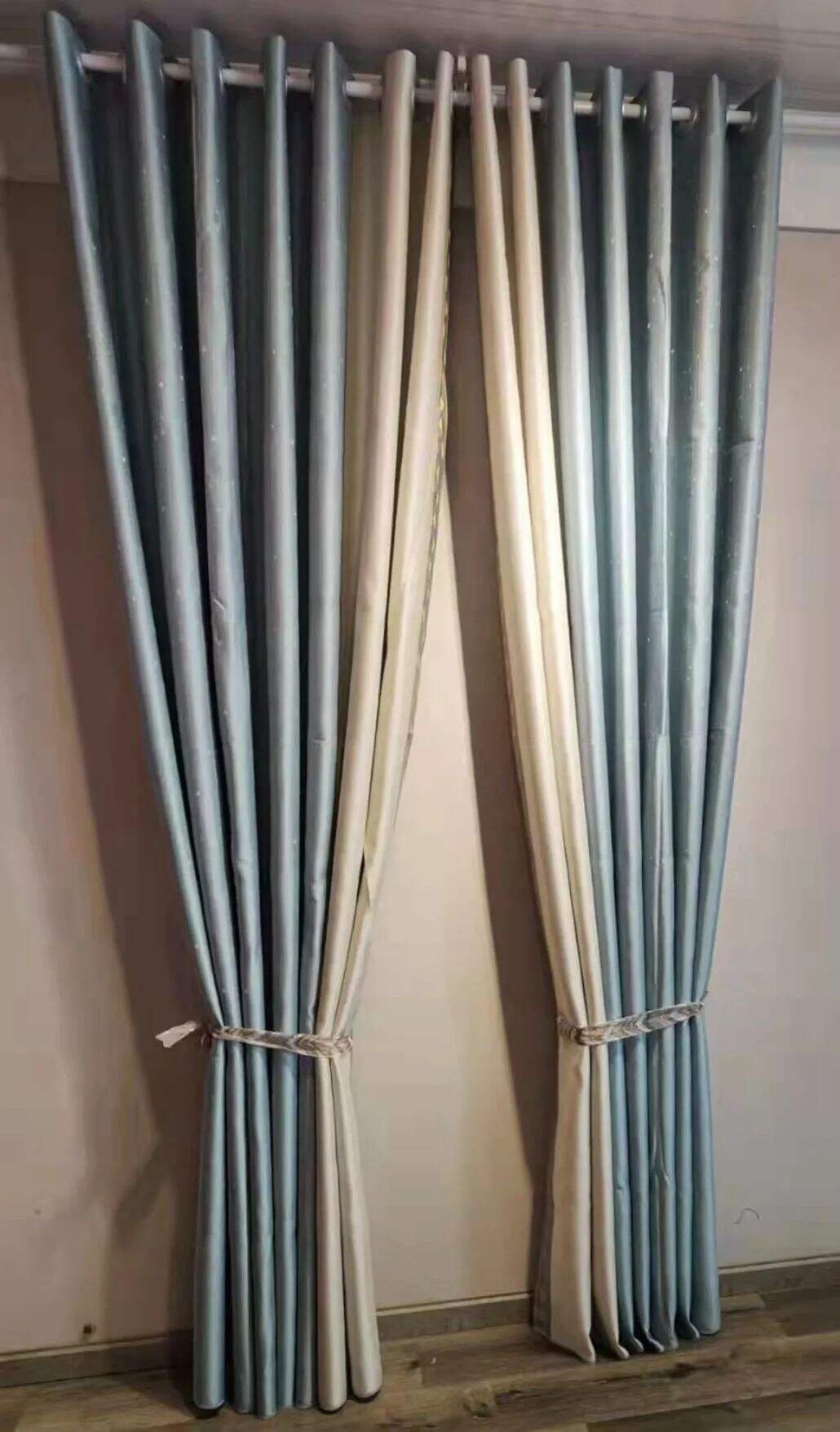 Foulola News: 3.4m Height Mix Style Weaving Luxury Curtain details