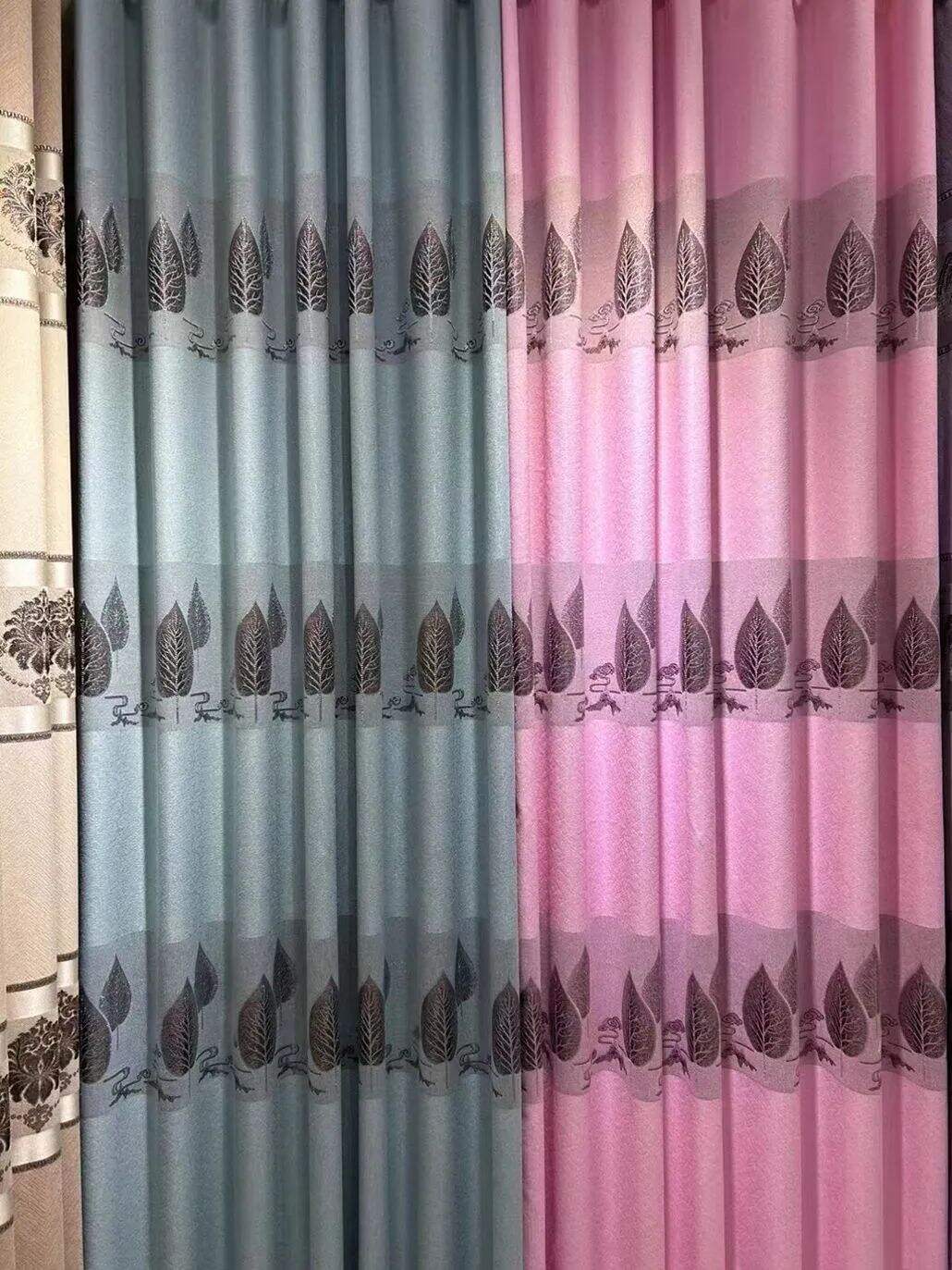 Foulola News: Cheap Jacquard Curtain Fabric, Widht 2.8m details