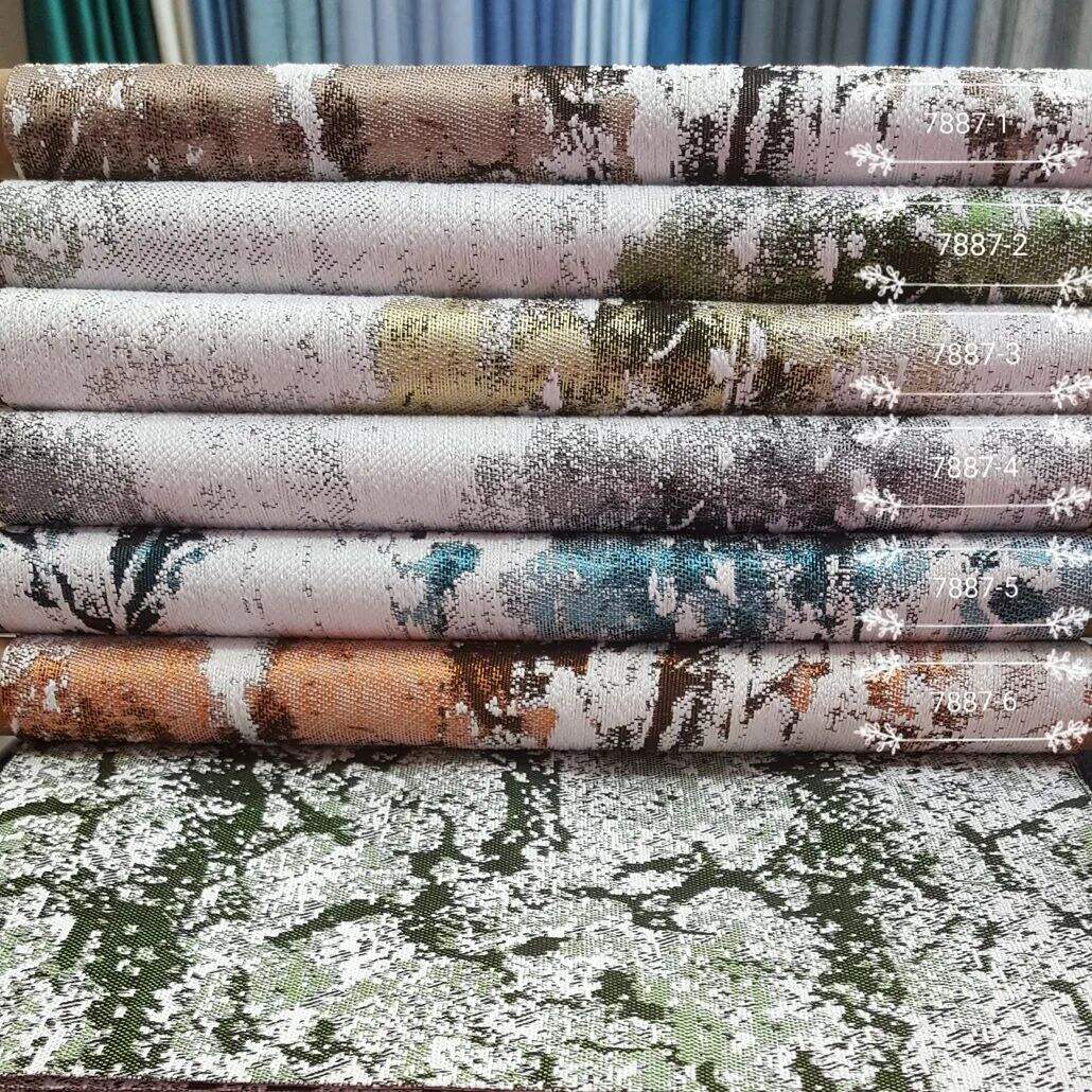 Foulola News:Luxury Jacquard 7885 Series Vivid Decorative Fabric factory