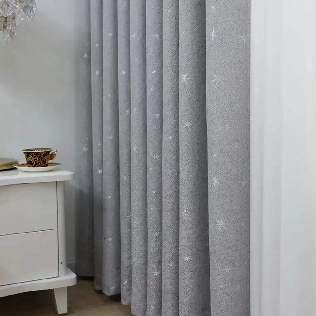 Foulola: Linen Style Polyester Brushed Jacquard Curtain supplier
