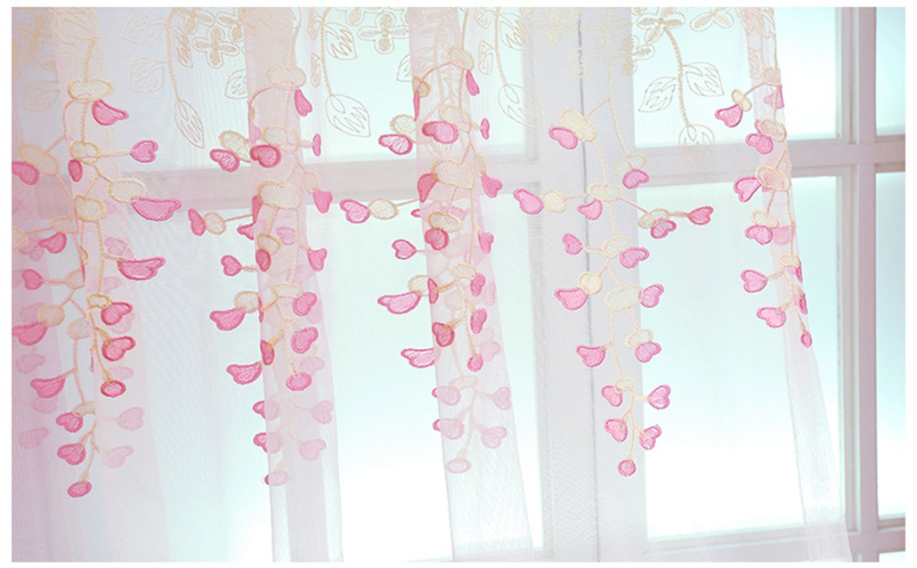 Foulola: X-2021 Series High Grade Embroidery Curtain with Sheers details