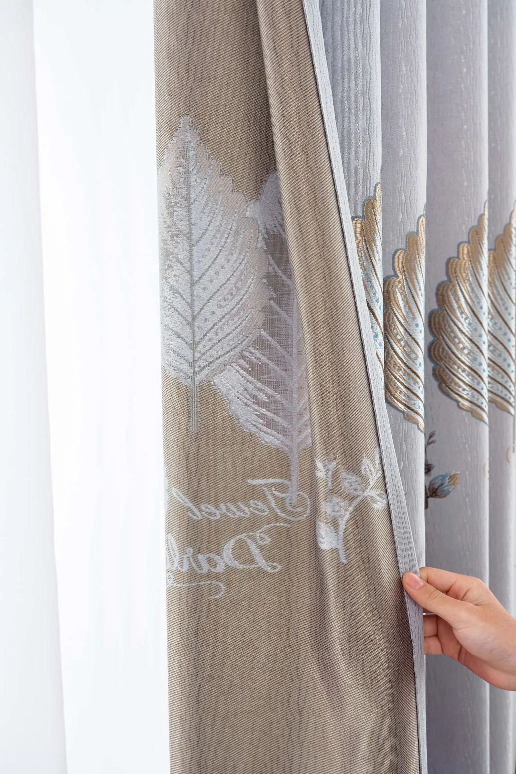 Foulola News:2.8/3.2m Width Jacquard Blackout Curtain 2201Series supplier