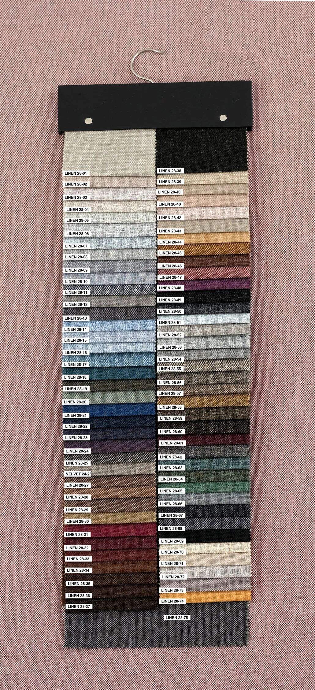 Foulola News:Plain Linen Sofa Fabric-28 Series details