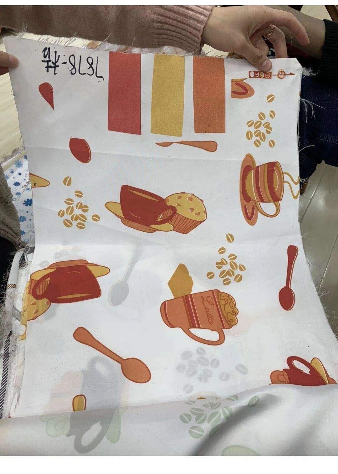 Foulola Kitchen Curtain -- Printed Patterns Collectio factory