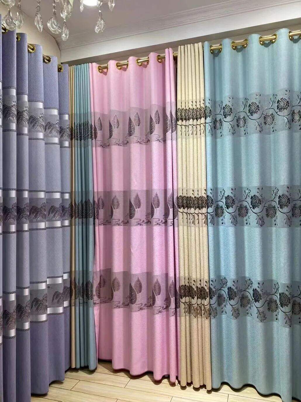 Foulola News: Cheap Jacquard Curtain Fabric, Widht 2.8m details