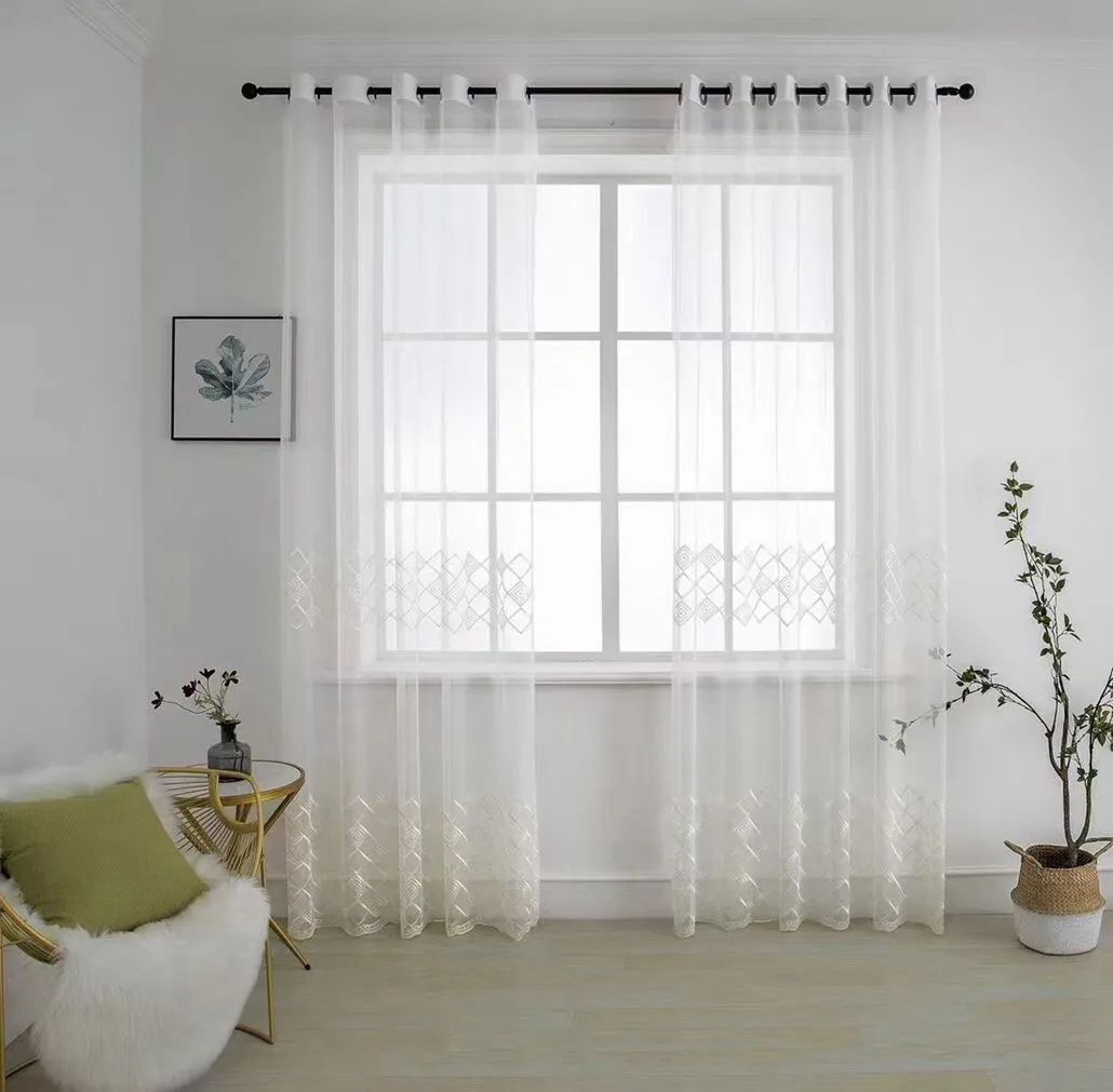 Foulola News: Embroidery Sheer Curtain :SHXG#/MFSL# supplier