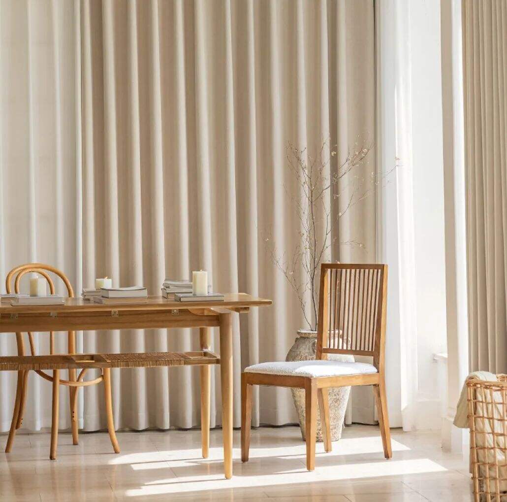 Foulola News: ZSYR# 2.8/3.2m Width Linen Style Curtain, factory