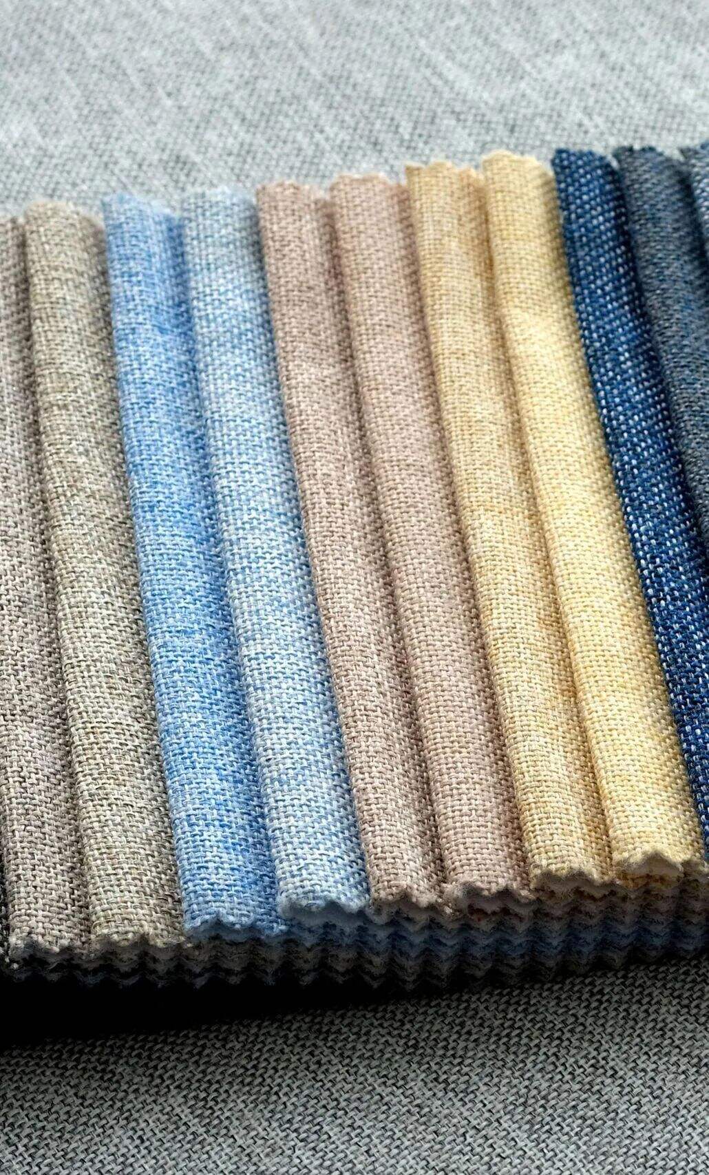 Foulola News:Plain Linen Cotton Sofa Fabric, Linen-04 factory