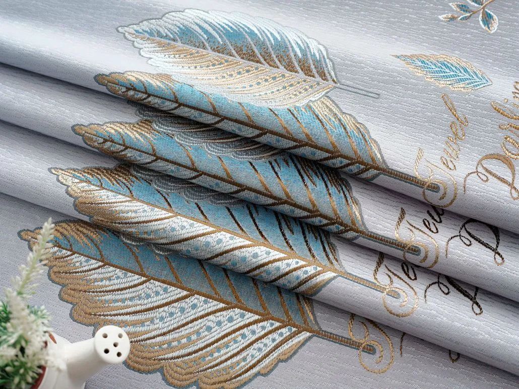 Foulola News:2.8/3.2m Width Jacquard Blackout Curtain 2201Series details