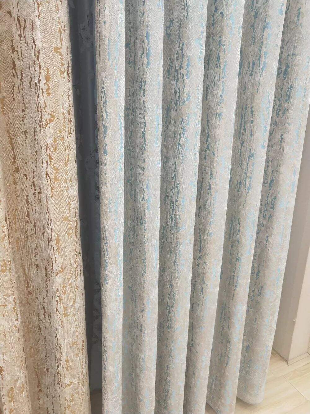 foulola news1688 series velvet jacqu rd curtain fabric 2832m671829-11