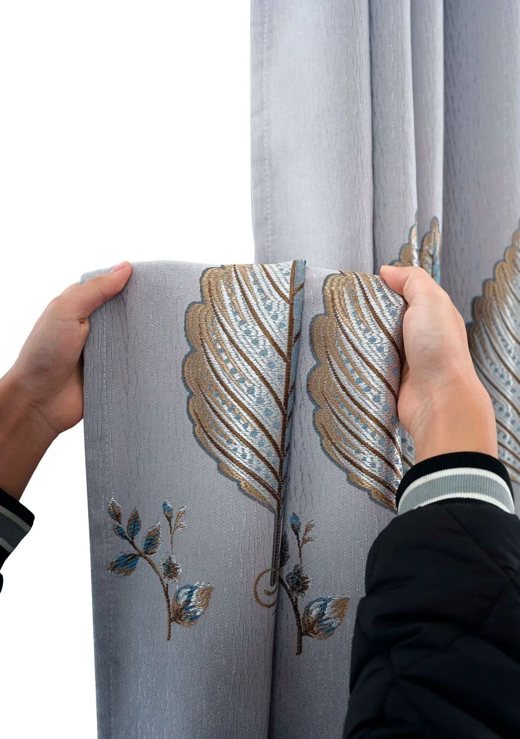 Foulola News:2.8/3.2m Width Jacquard Blackout Curtain 2201Series supplier