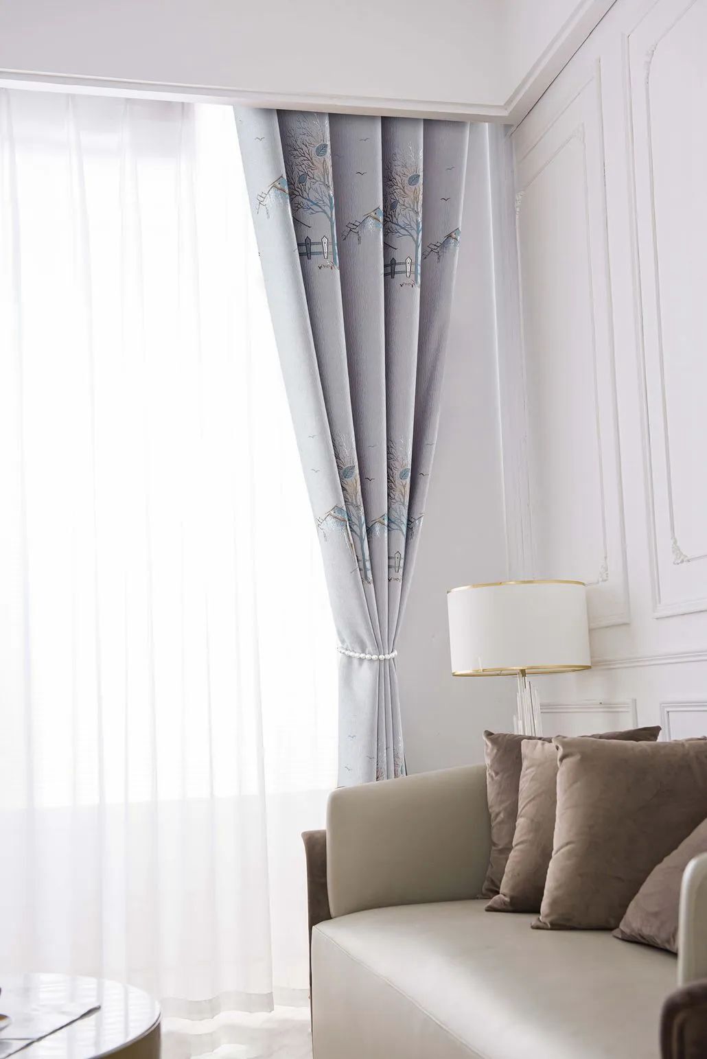Foulola News:2.8/3.2m Width Jacquard Blackout Curtain 2201Series factory