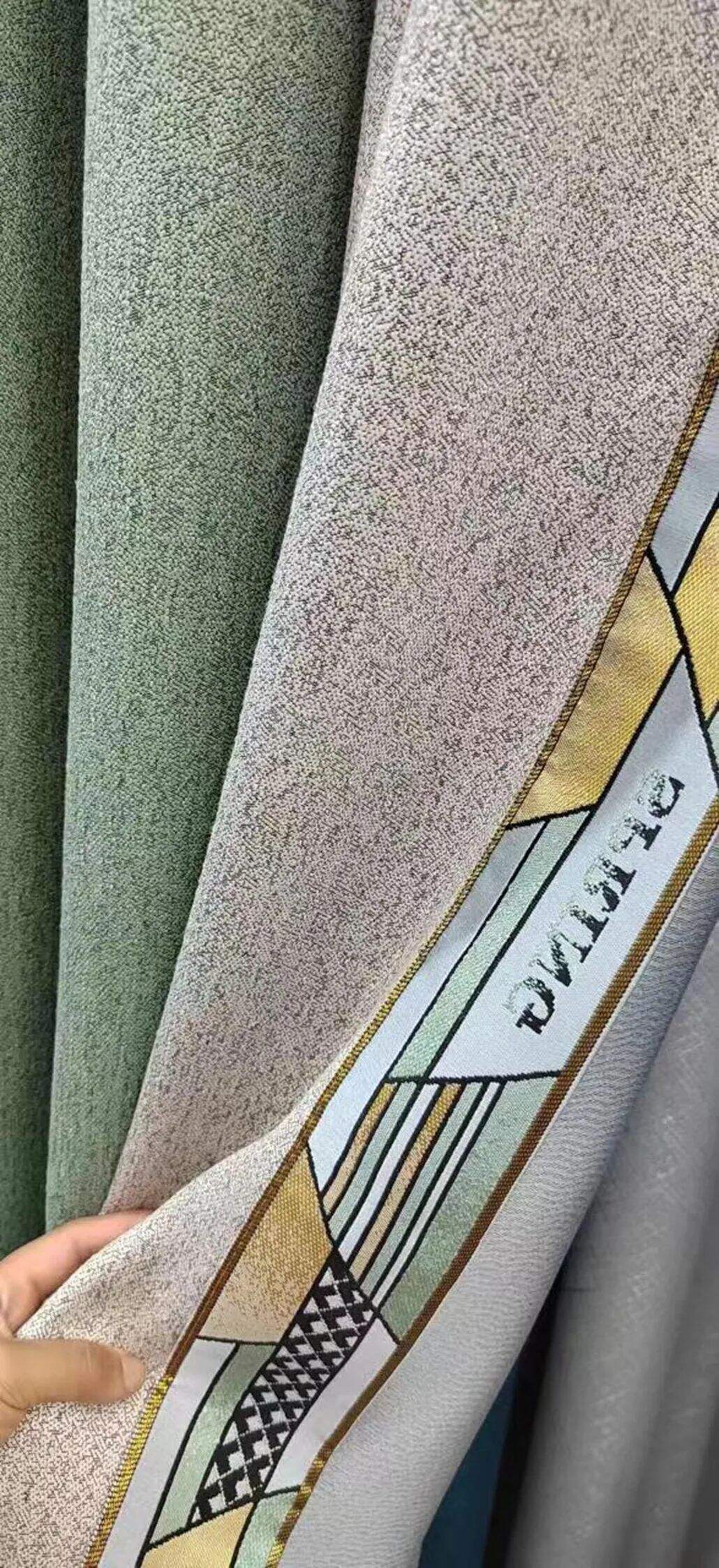 Foulola News: 3.4m Height Mix Style Weaving Luxury Curtain manufacture