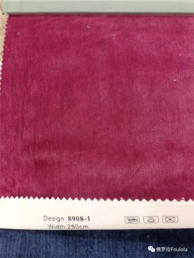 Foulola: 8908 Series Two Sided Velvet Curtain Fabric details