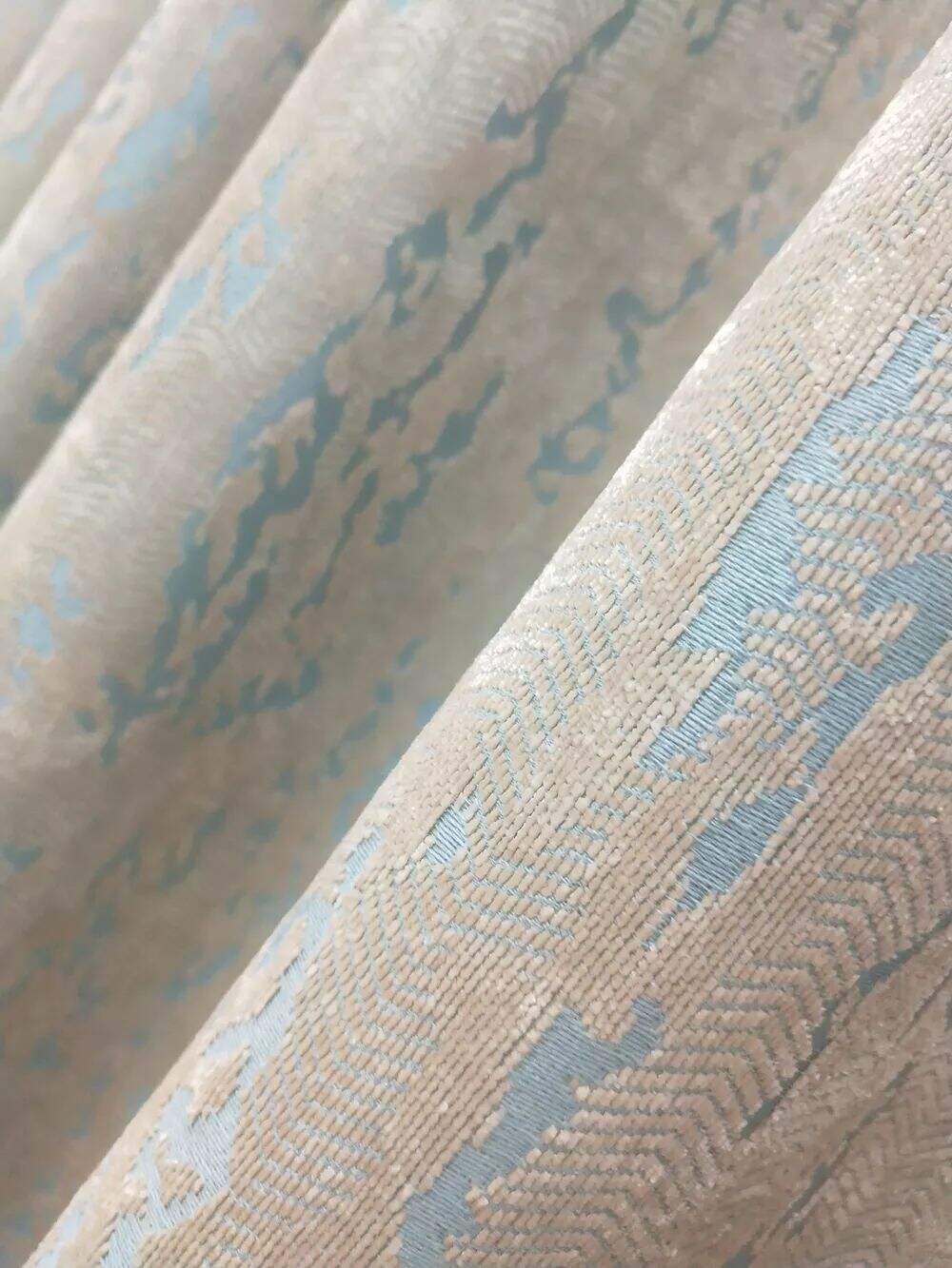 foulola news1688 series velvet jacqu rd curtain fabric 2832m671829-9