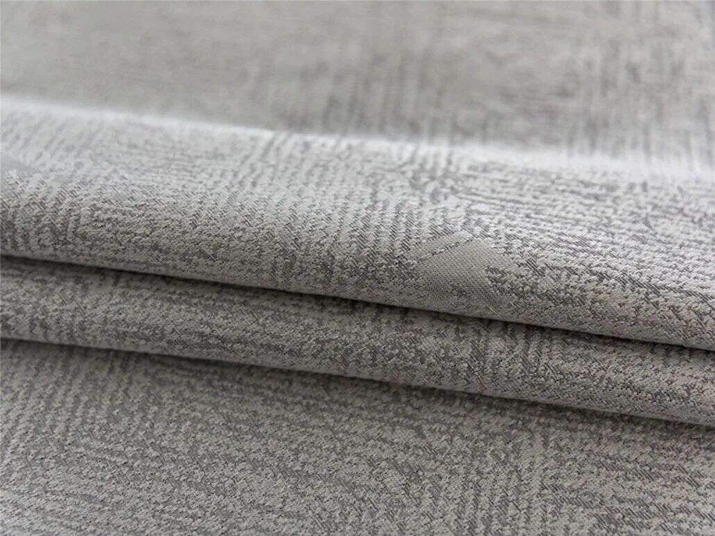 Foulola: Linen Style Polyester Brushed Jacquard Curtain supplier