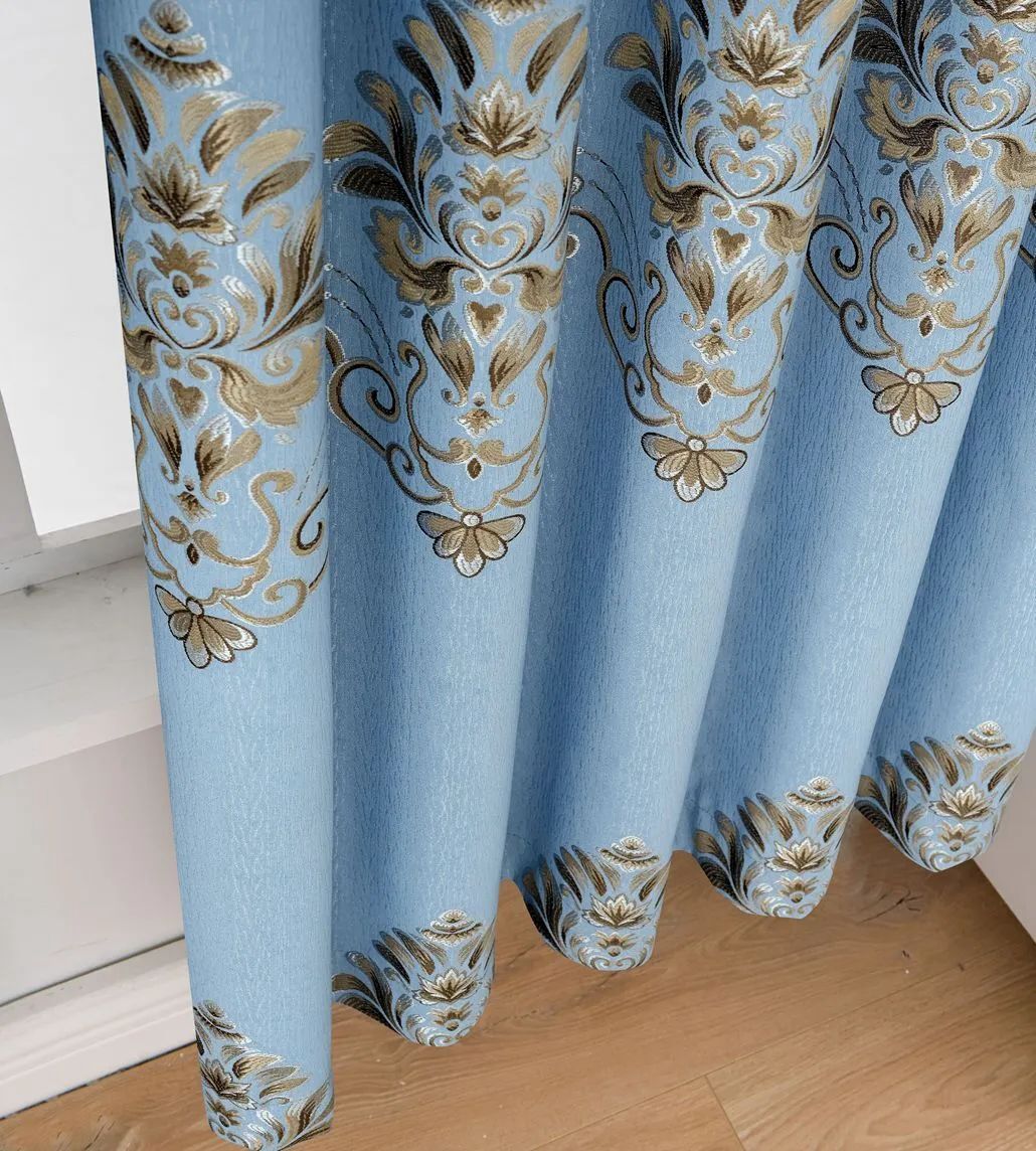 Foulola News:2.8/3.2m Width Jacquard Blackout Curtain 2201Series supplier