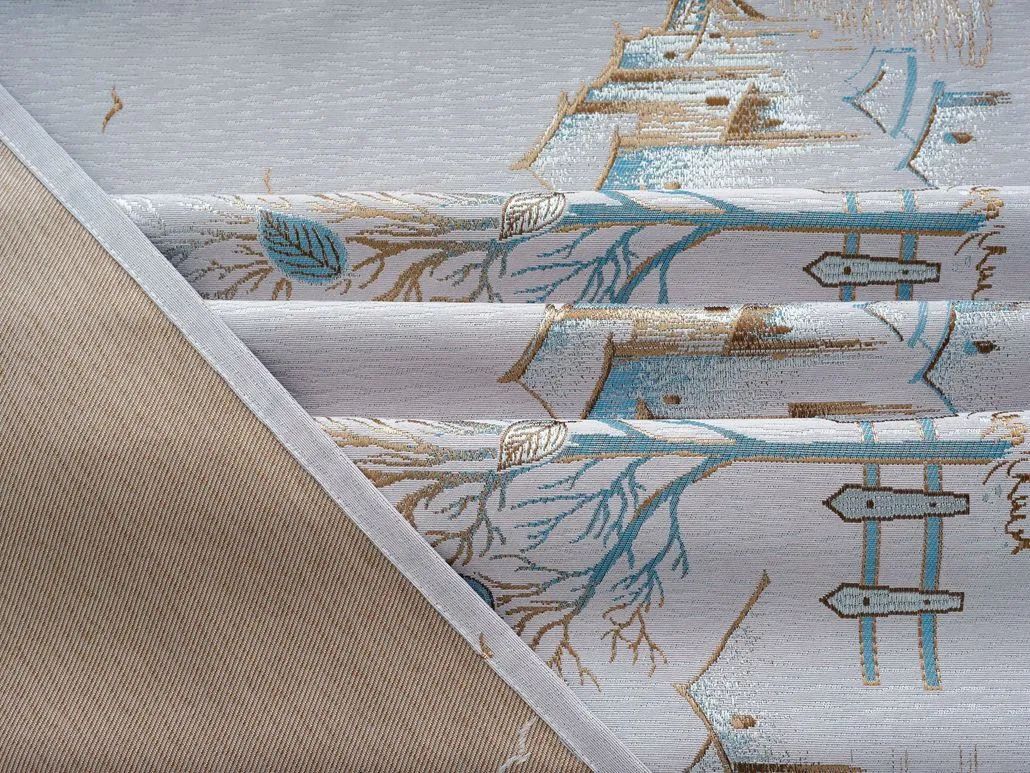 Foulola News:2.8/3.2m Width Jacquard Blackout Curtain 2201Series manufacture