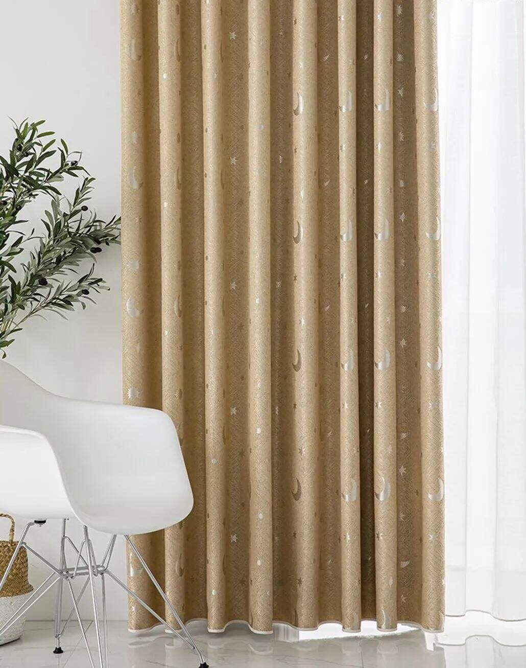 Foulola: Linen Style Polyester Brushed Jacquard Curtain manufacture