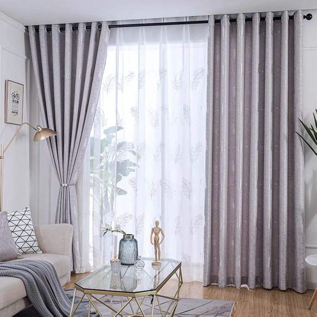 Foulola: Linen Style Polyester Brushed Jacquard Curtain supplier