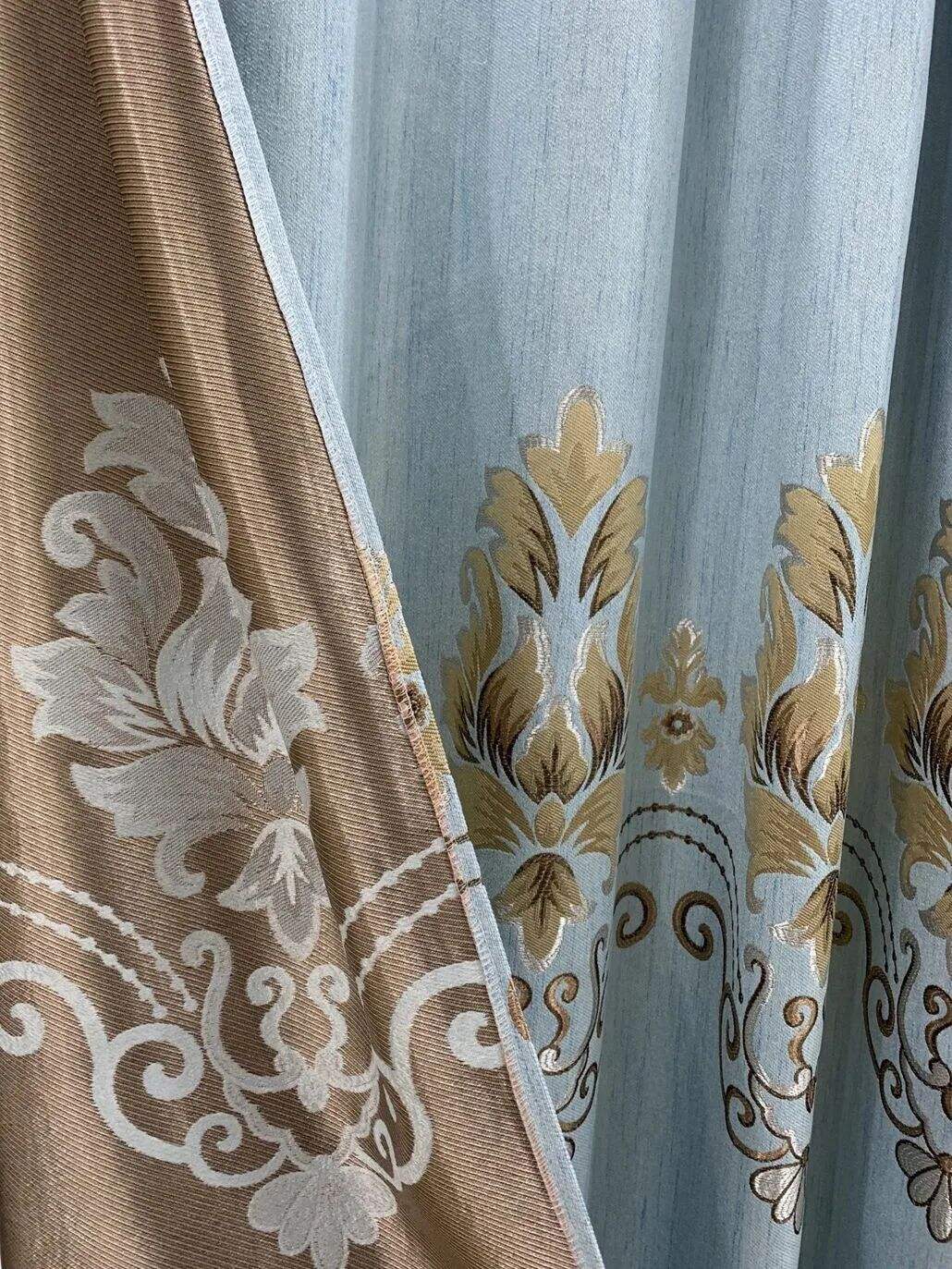 Foulola News:2.8m-3.15m Width Blackout Jaquard Curtain Fabric details