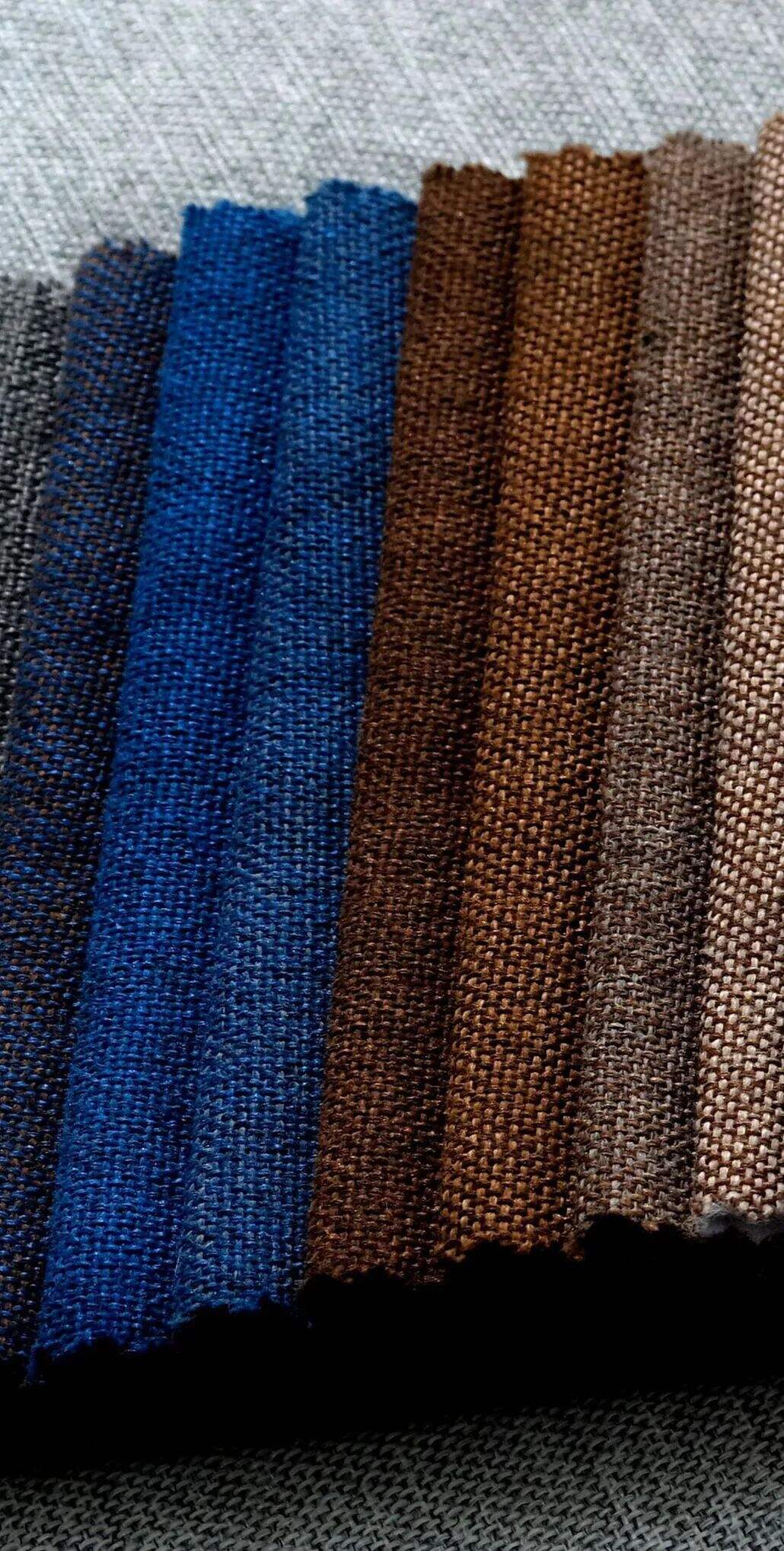 Foulola News:Plain Linen Cotton Sofa Fabric, Linen-04 details