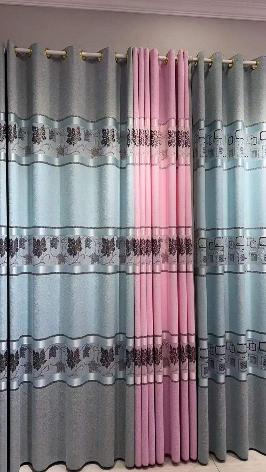 Foulola News: Cheap Jacquard Curtain Fabric, Widht 2.8m details