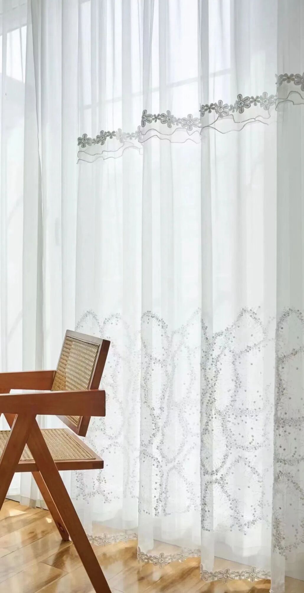Foulola News：GDBLK/JLZZ/JSNH/QCZC/QJBM/YPMLM#Embroidery Sheers details