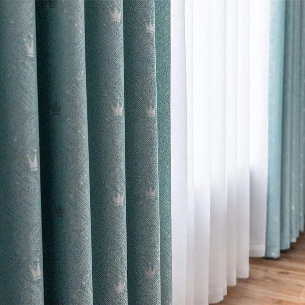 Foulola: Linen Style Polyester Brushed Jacquard Curtain factory