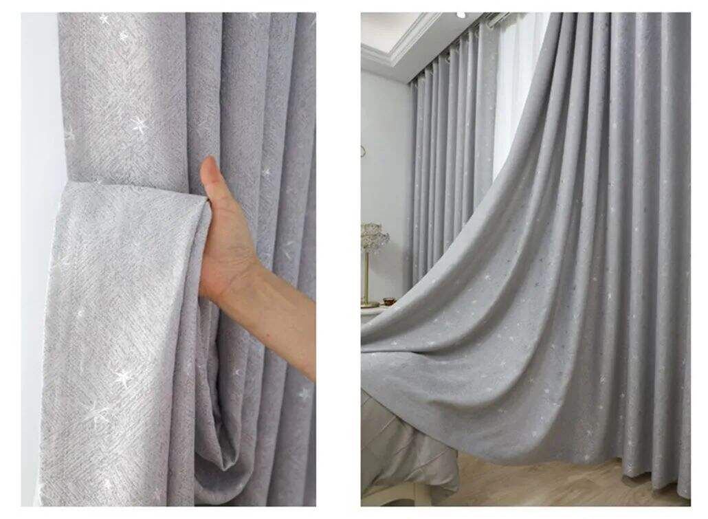 Foulola: Linen Style Polyester Brushed Jacquard Curtain supplier
