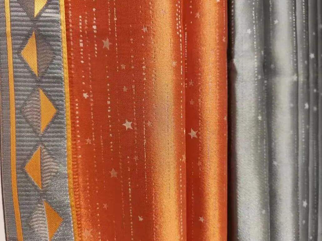 Foulola News: 3.4m Height Mix Style Weaving Luxury Curtain details