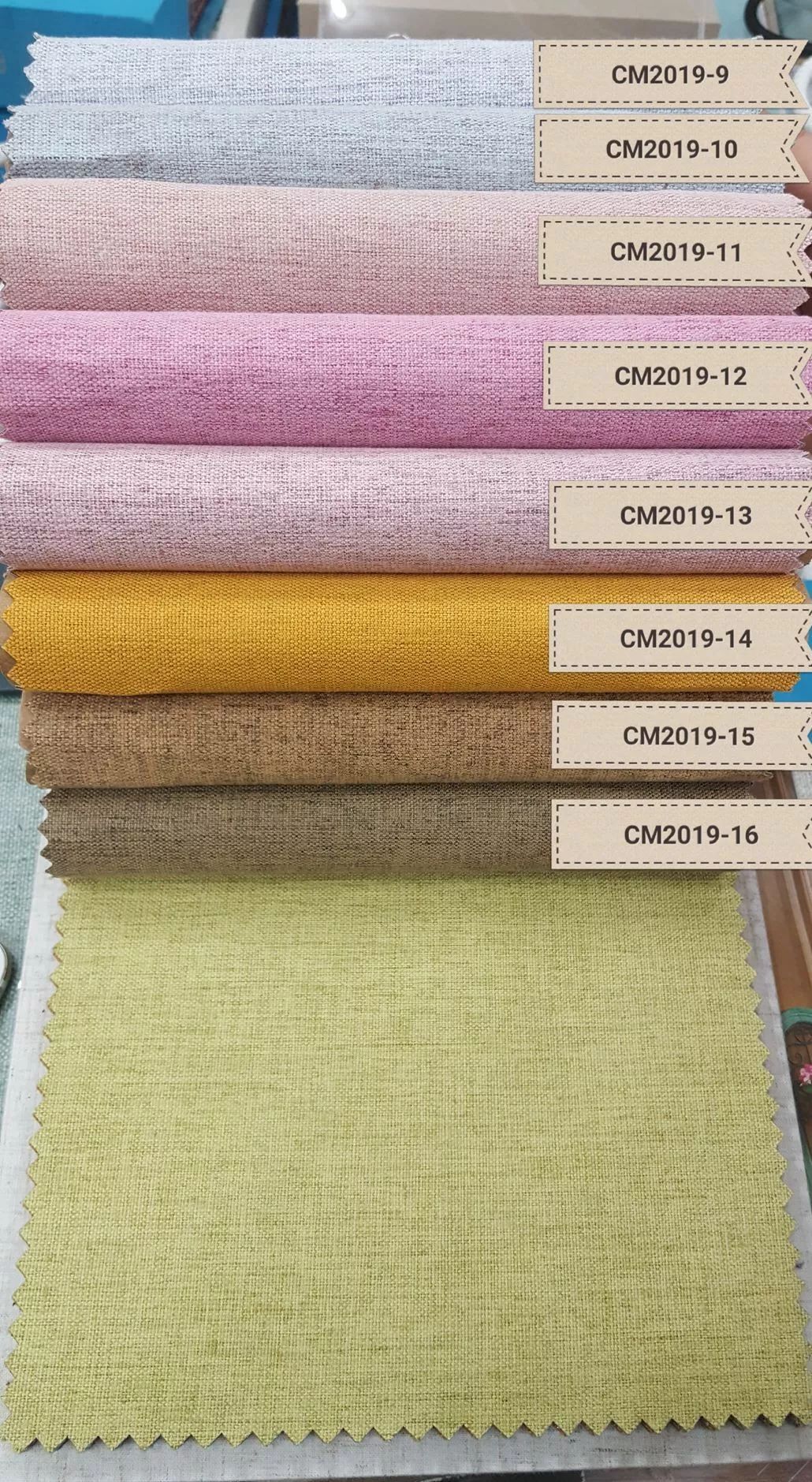 Foulola News: 2019# Linen 100% Blackout， Maling Coating Artwork, Vandtæt Gardin & Stofdetaljer