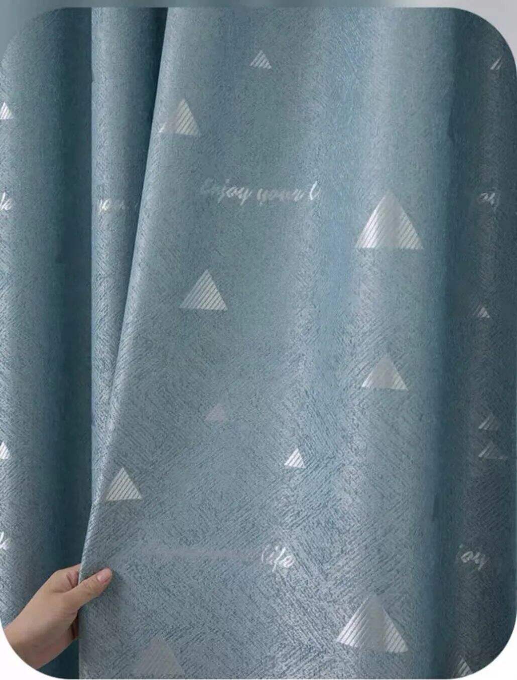 Foulola: Linen Style Polyester Brushed Jacquard Curtain details