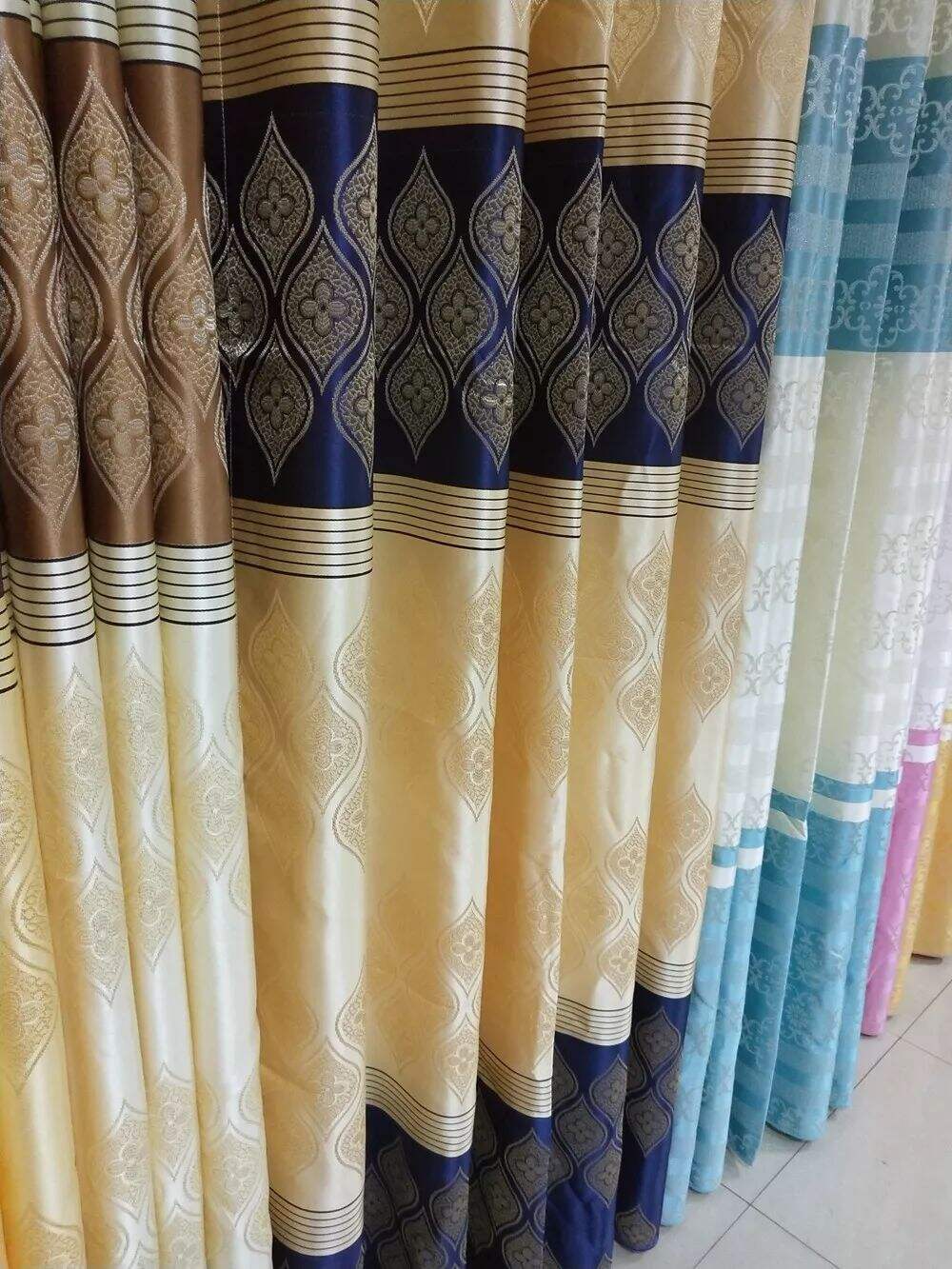 2.8m Width, Jacquard Curtain Fabric, 178gsm 500g/m factory