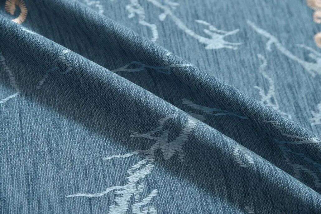 Foulola: X-2021 Series High Grade Embroidery Curtain with Sheers details