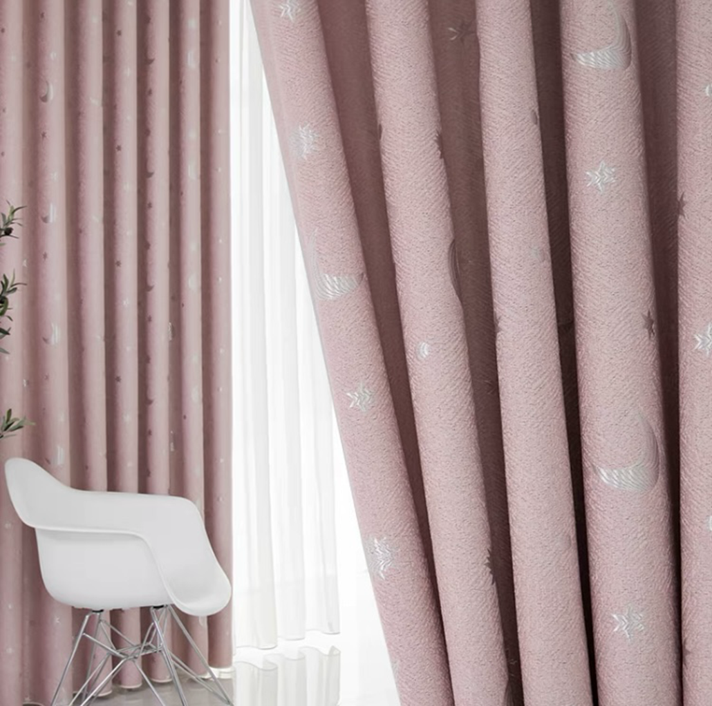 Foulola: Linen Style Polyester Brushed Jacquard Curtain details